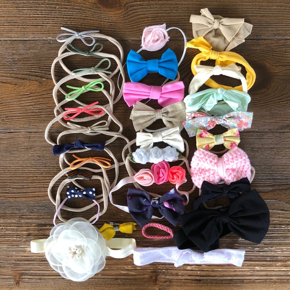 Baby Girls Bow Lot
